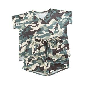 Zenana Camo Lounge Set